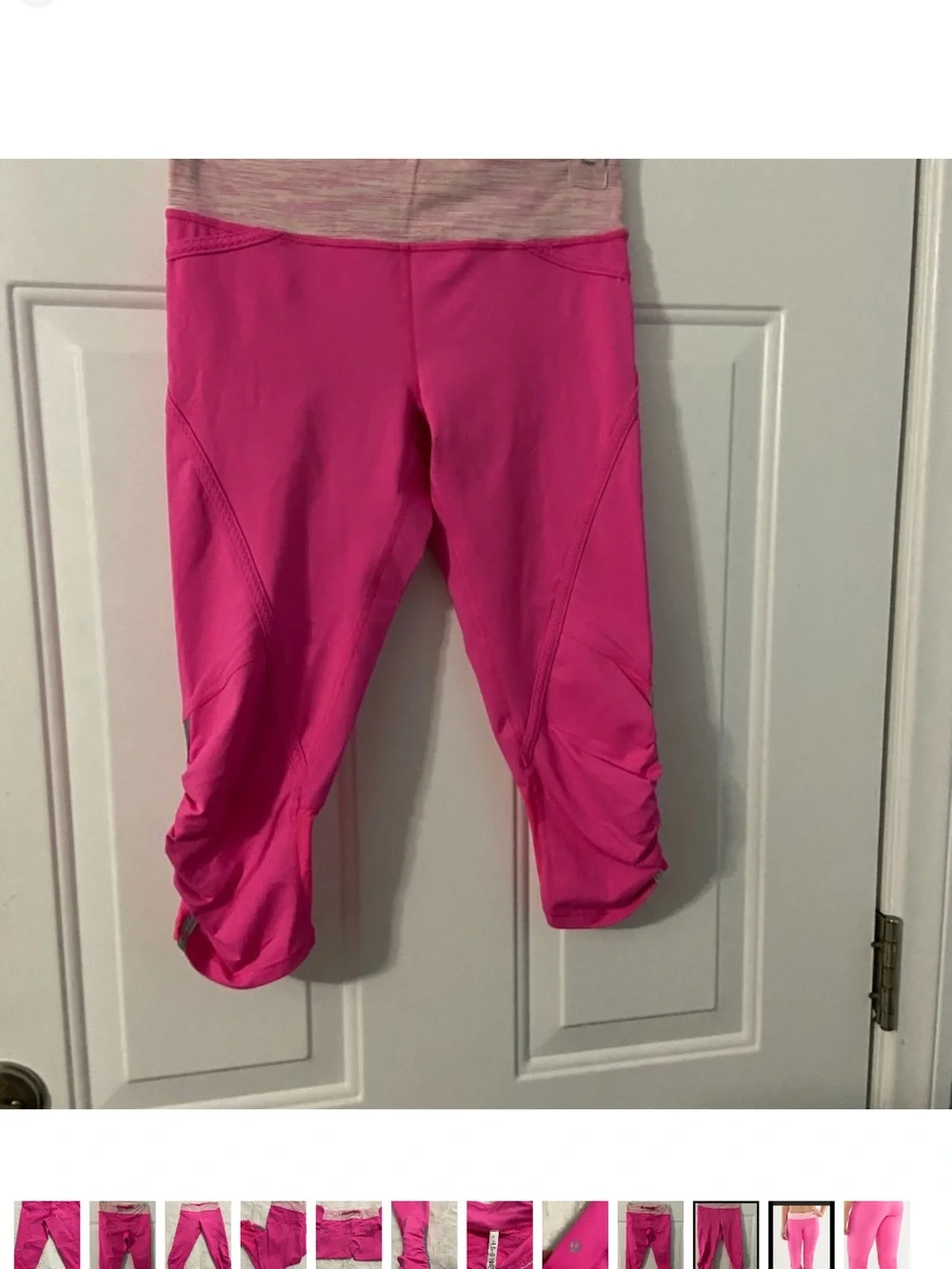 Pink Performance Capri Leggings